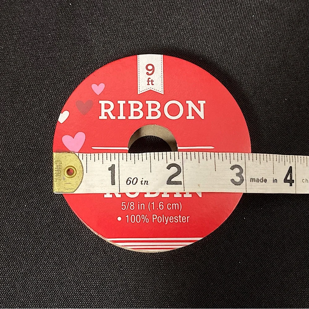 ⭐️ Valentine’s Day Sloth And Heart Burlap Craft Ribbon 5/8” x 108”